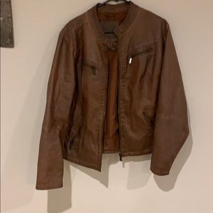 Faux leather jacket
